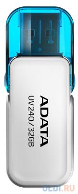 ADATA Флешка 32Gb A-Data UV240 USB 2.0 белый AUV240-32G-RWH