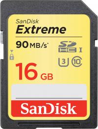 Sandisk Extreme SDHC 16GB 90MB/s Class 10 UHS-I (черный)