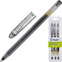 Pilot Ручка гелевая одноразовая "BL-SG5", черная, 0,3 мм, 3 штуки