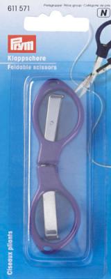 Prym Ножницы складные, длина 10 см, сталь/пластик, темно-фиолетовый