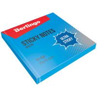 Berlingo Самоклеящийся блок "Ultra Sticky", 75x75 мм, 80 листов, синий неон