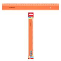 ErichKrause Линейка пластиковая "Neon", 30 см, оранжевая