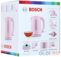 Bosch Чайник электрический TWK7500K 2400 Вт розовый 1.3 л пластик