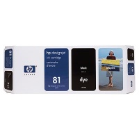 HP 81 680-ml Black Dye Ink Cartridge