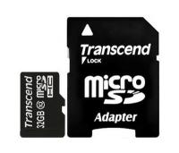 Transcend microSDHC 32Gb Class 10 + adapter