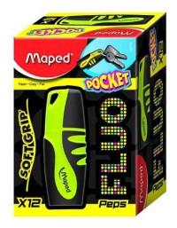 Maped Текстовыделитель "Fluo Pep's Pocket", 1-5 мм, желтый