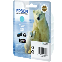 Epson Картридж струйный (C13T26124010) Expression Premium XP-600/ 605/700/800, голубой, оригинальный