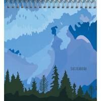 Канц-Эксмо Скетчбук "Туманные горы", 165x165 мм, 50 листов