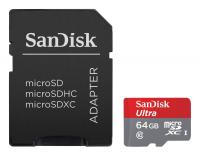 Sandisk microSDXC 64Гб Class10 Ultra UHS-I 80MB/s (SDSQUNC- 064G-GN6MA)