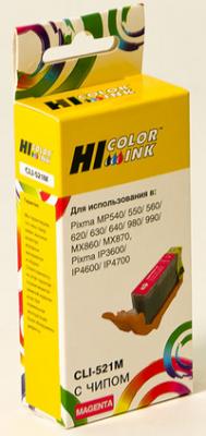 Hi-Black Картридж струйный "Hi-Black", совместимый с "Canon" CLI-521М с чипом, пурпурный