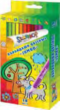 Silwerhof Карандаши цветные "Emotions creative. Jumbo", 18 цветов, трехгранный корпус