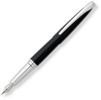 Cross Ручка перьевая "ATX", цвет - глянцевый черный/серебро