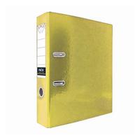Index Папка-регистратор ламинированная, желтая (80 мм)