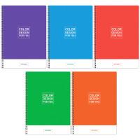 OfficeSpace Тетрадь "Моноколор. Color design", А4, 80 листов, клетка (12 штук в комплекте) (количество товаров в комплекте: 12)