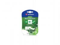 Verbatim Флешка USB 8Gb Store &#039;n&#039; Go Mini GRAFFITI EDITION 98163 USB2.0 зеленый