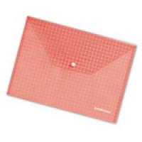 ErichKrause Папка-конверт "Envelope folder", А4, на кнопке, красная