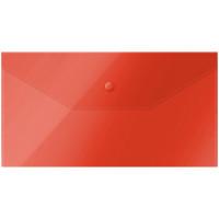 OfficeSpace Папка-конверт на кнопке &quot;OfficeSpace&quot;, C6, 150 мкм, красная