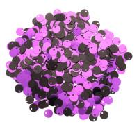 Астра Пайетки двусторонние &quot;Астра&quot;, цвет: черный, фиолетовый, 6 мм, 10 упаковок по 10 грамм (количество товаров в комплекте: 10)
