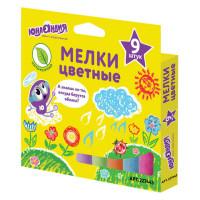 Юнландия Мел цветной "Юнландия", квадратный, 9 штук