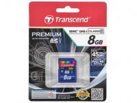 Transcend Карта памяти SDHC 8GB Class 10 UHS-I 300x Premium TS8GSDU1
