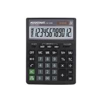 Assistant Калькулятор "AC-2388", 12 разрядов, 200х150х28 мм, цвет черный