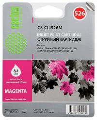 Cactus cs-cli526m совместимый пурпурный для canon pixma ip4850/mg5250/mg5150 (8,2ml)