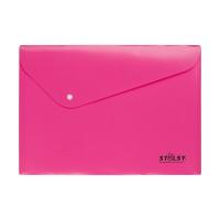 STILSY Папка-конверт на кнопке "Stilsy", неоновые цвета (цвет: розовый), арт. ST 231201