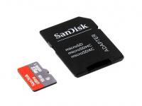 Sandisk Карта памяти Micro SDHC 16Gb Class 10 + адаптер SDSQUNC-016G-GN6MA