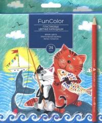 Альт Карандаши цветные пластиковые "Funcolor", 24 цвета