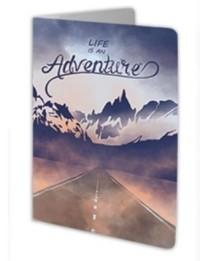 MILAND Обложка на паспорт "Жизнь - это приключение" (slim)