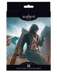 Hatber Карандаши цветные "Assassin"s Creed", 18 цветов