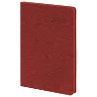 BRAUBERG Ежедневник датированный на 2020 год "Stylish", А5, 168 листов, м срез, цвет обложки красный