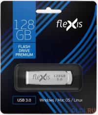 Flexis Флешка 128Gb RS-105 USB 3.0 серебристый