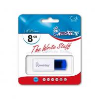 Smartbuy USB2.0 Smart Buy Click 8Гб, Голубой, пластик, USB 2.0