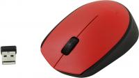 Logitech M171 (черно-красный)