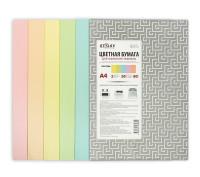 STILSY Цветная бумага для офисной техники "Пастель", 5 цветов, 50 листов, А4, арт. STCP-01