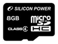 Silicon Power microSDHC Class 4 8Гб