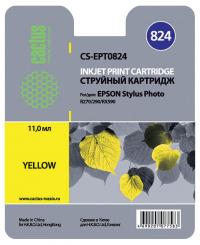Cactus cs-ept0824 совместимый желтый для epson stylus photo r270/290/rx590 (11,4ml)