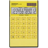 Assistant Калькулятор "AC-2326", 12 разрядов, 182х117х9 мм, цвет желтый
