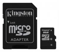 Kingston microSDHC 8Gb Class 10 + adapter