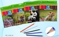 Miraculous Цветные карандаши "Животные", 24 цвета