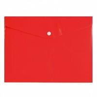 inФОРМАТ Папка-конверт на кнопке, 0,18 мм, А5+, красная