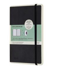 Moleskine Еженедельник Paper Tablet Smart Large, черный, 144 страницы, 130х210 мм