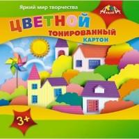 АппликА Картон цветной &quot;Цветной город&quot;, тонированный, А5, 7 цветов, 7 листов