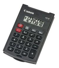 Canon Калькулятор карманный AS-8, 8 разрядов, черный