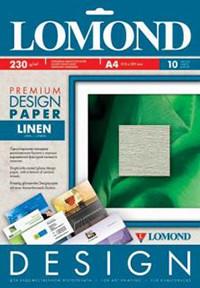 LOMOND Бумага "Лён", глянцевая, A4, 230 г/м2, 10 листов