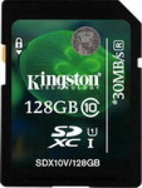 Kingston SDXC 128 Gb Class 10 SDX 10 V/128 Gb