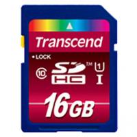 Transcend SecureDigital 16Gb  HC Class10 UHS Class 1 (TS16GSDHC10U1)