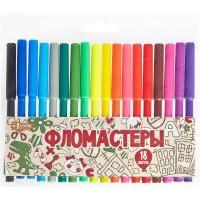 №1 School Фломастеры "Переменка", 18 цветов, пластиковая упаковка