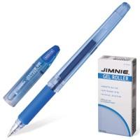 ZEBRA Ручка гелевая "Jimnie", корпус тонированный, 0,7 мм, линия 0,5 мм, резиновый упор, синяя